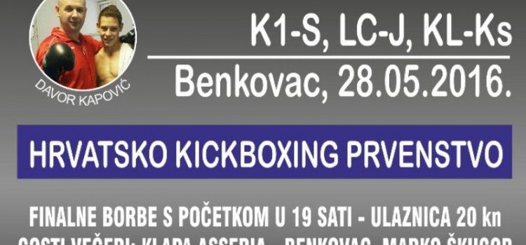 VELIKI SPORTSKI DOGAĐAJ U BENKOVCU Hrvatsko kickboxing prvenstvo u tri borilačke discipline