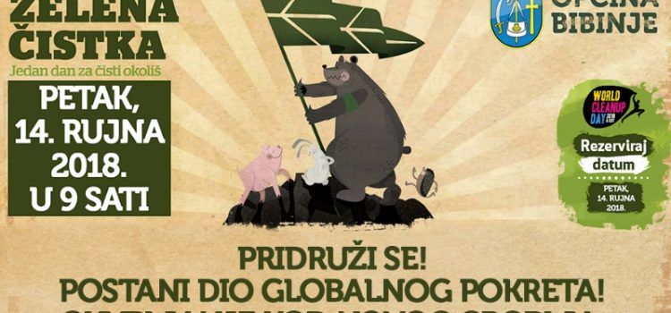 Općina Bibinje priključuje se globalnoj ekološkoj kampanji “Zelena čistka”