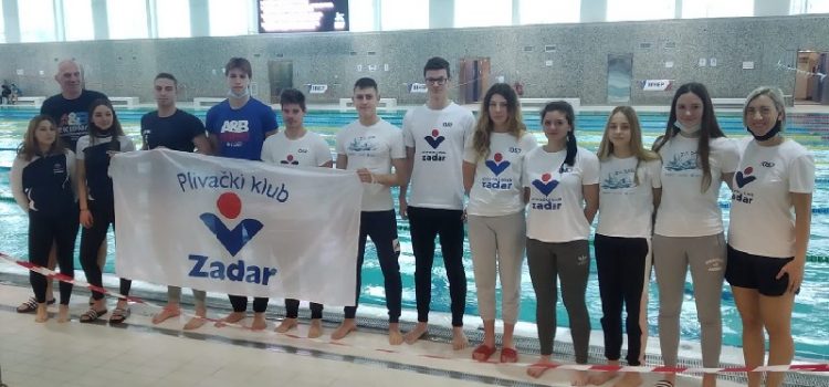 Uspjeh Plivačkog kluba Zadar na natjecanju u Zagrebu