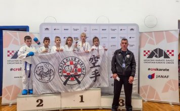 Karate klub Bibinje osvojio zlato, dva srebra i dvije bronce na Prvenstvu Hrvatske u borbama!