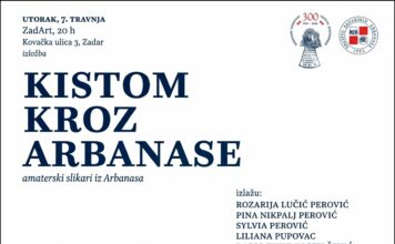 Kistom kroz Arbanase – izložba amaterskih slikara u ZadArtu
