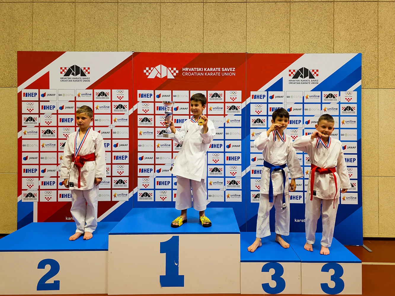 Natjecatelji individualnih kata na postolju Kupa Hrvatske